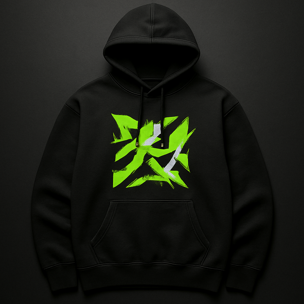 AI-generated graphic hoodie designed in Customerch